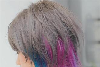 日系原宿风非主流发型大胆粉色系染发个性十足