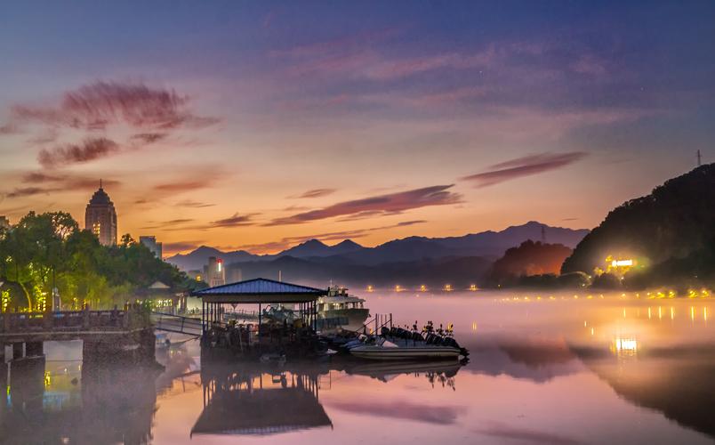 赏之江下涯风光,看建德白沙奇雾