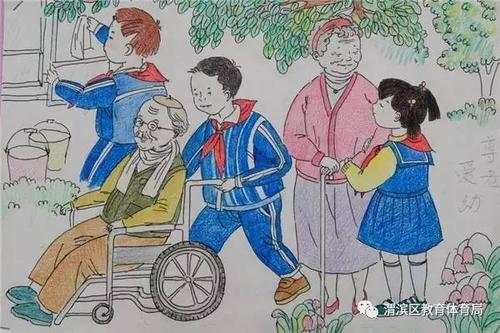 组图姜城中学文明礼仪伴我行优秀绘画作品