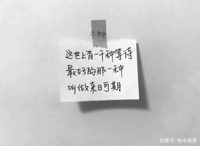 这世上有一千种等待,最好的是来日可期