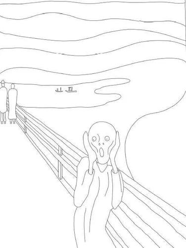 世界名画简笔画有步骤