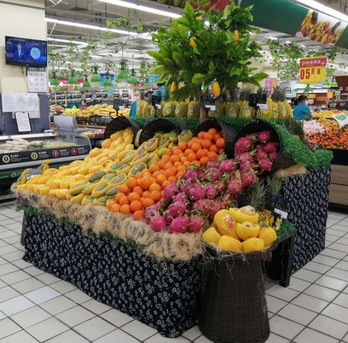【水果陈列大赛】金都百货金百超市中心店:香果满园