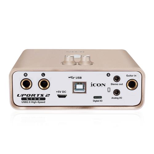 艾肯iconuports2外置声卡套装usb台式机电脑手机喊麦通用电音