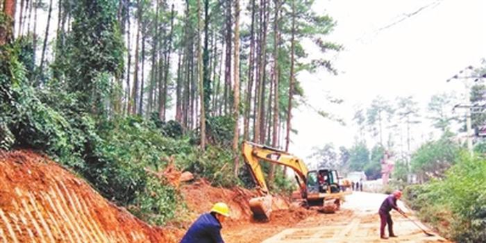 忠县扩宽新生街道至善广乡路段公路