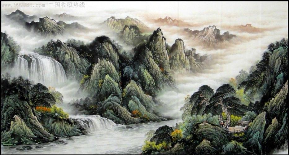 钟正康六尺山水画可题字