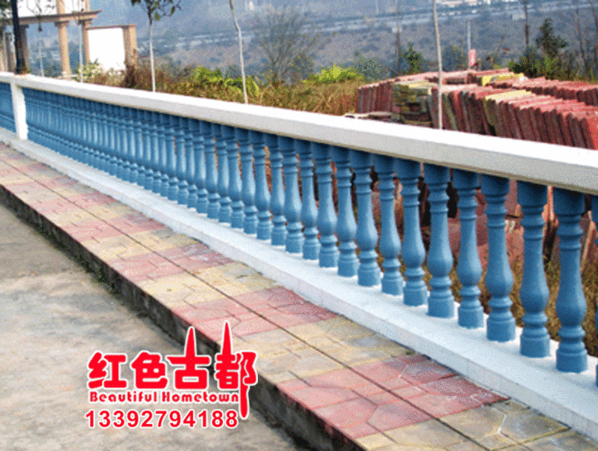 佛山陶瓷栏杆 别墅围墙阳台护栏 瓷瓶柱 50高60高70高