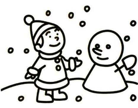 简笔画首页黑板报设计手抄报正文冬天最纯洁季节主题手