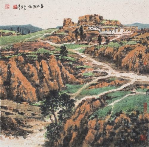 李呈修一如既往地醉心于深入黄土高原,醉心写生,但是人们发现他的山水