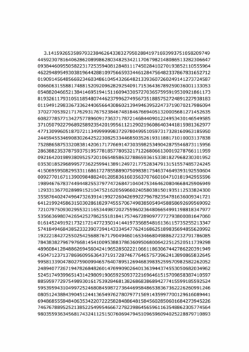 圆周率[π(10000位).doc