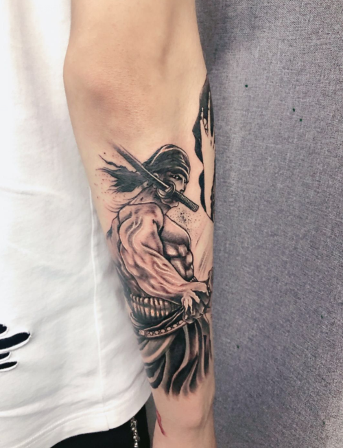 海贼王索隆纹身图案大全3