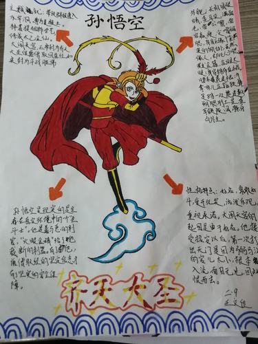 图文并茂"画"西游—2018级9班《西游记》画报小展
