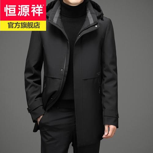 男加厚可拆帽男士外套商务休闲中年男装鸭绒保暖大码衣服冬装新款视频