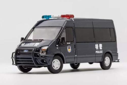 gcd原厂 福特全顺面包警车120救护车车合金汽车模型