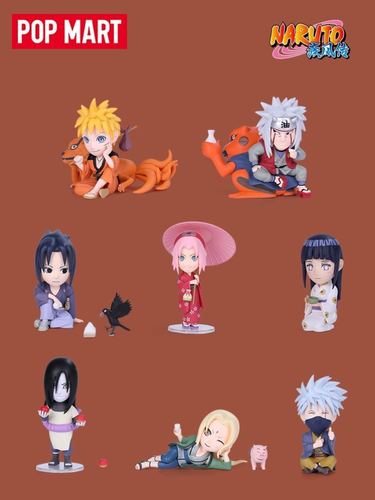泡泡玛特正版火影忍者盲盒手办疾风传q版全套限量摆件
