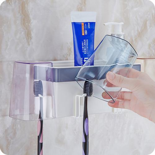 [优思居 豆豆家居 爱家惠生活] 牙刷架吸壁式牙刷置物架挂牙膏架刷牙
