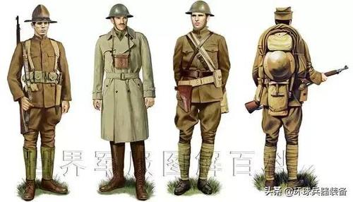 一战军服百科:第一次世界大战美军步兵制服