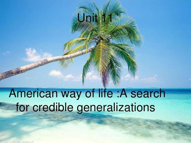 unit    american way of life :a search for credible