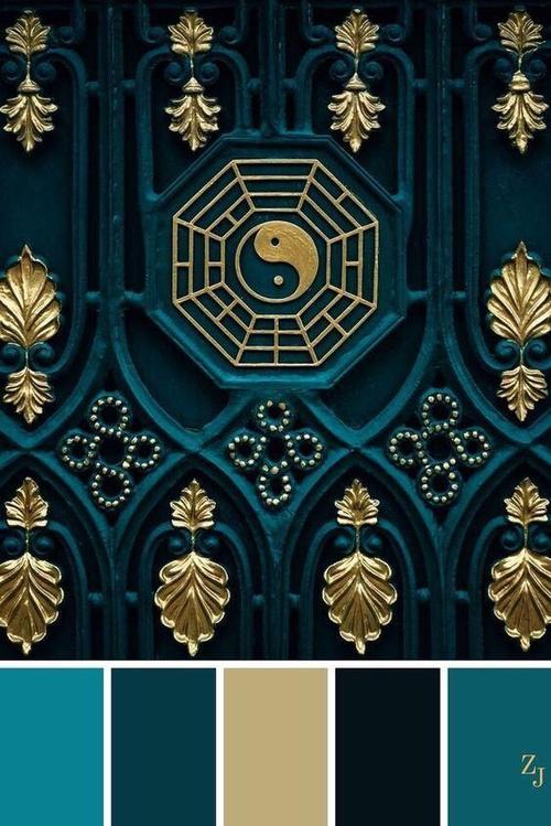 不同民族文化的配色灵感.中国传统艺术.