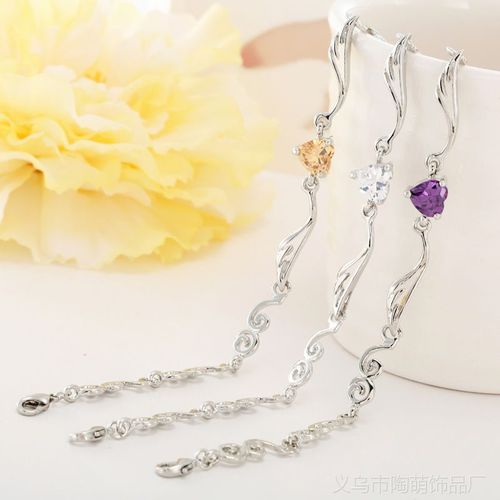 【韩版手饰 天使翅膀水晶锆石手链-守护 女款饰品批发定做厂家直销】