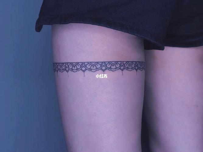 蕾丝腿环纹身_纹身_刺青_蕾丝_小清新纹身_r·tattoo任刺青纹身艺术