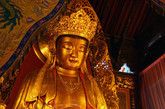 普陀山普济寺圆通宝殿内供奉毗卢观音像(图片来源:凤凰网华人佛教
