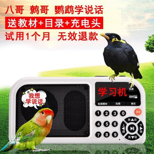 八哥鸟用学习机鹦鹉学舌说话训练器录音播放器鹩哥复读机讲话学语