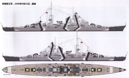 资料贴 二战德军战舰涂装参考贴_看图_意大利海军吧