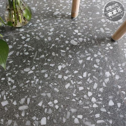 600 防滑室外庭院仿古水磨石地砖工业风餐厅深灰水泥服装店面瓷砖