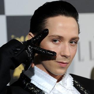 获得男子花样滑冰第六名的美国选手johnny weir就