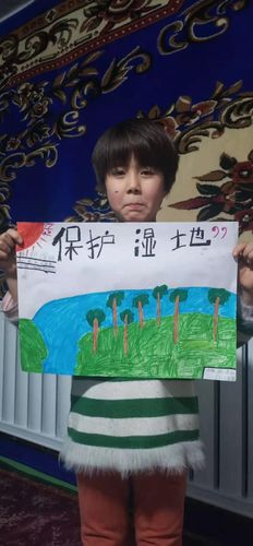 "湿地与水"—托里县第一小学开展世界湿地日主题绘画比赛