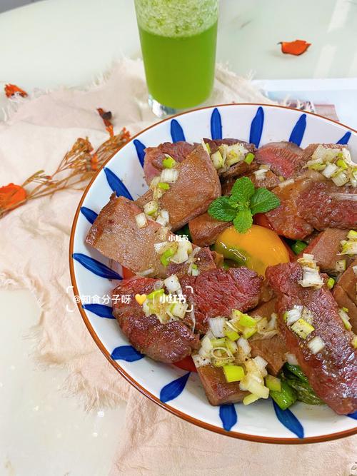 牛舌丼饭|和牛丼饭_牛舌_牛丼饭_和牛_减肥_日本_粗粮