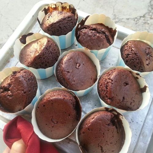 小耳朵呀呐做的巧克力纸杯蛋糕