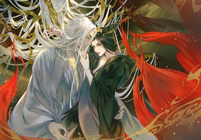 画师笔下的《姜子牙》,妲己流泪美到心碎,九尾天尊cp