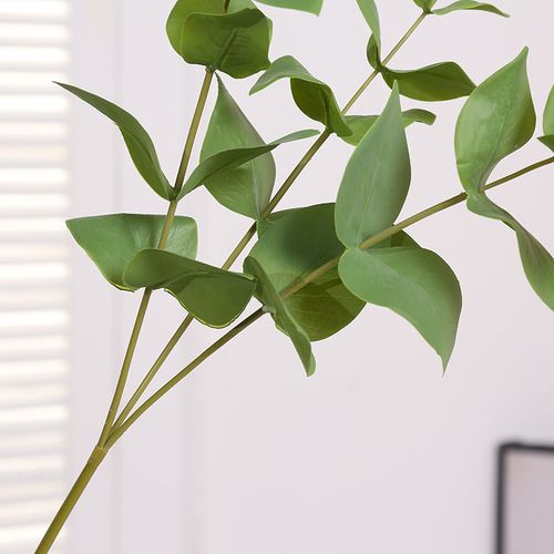 新款仿真尤加利叶植物仿真绿植插花植物墙花束插花布景厂家批发