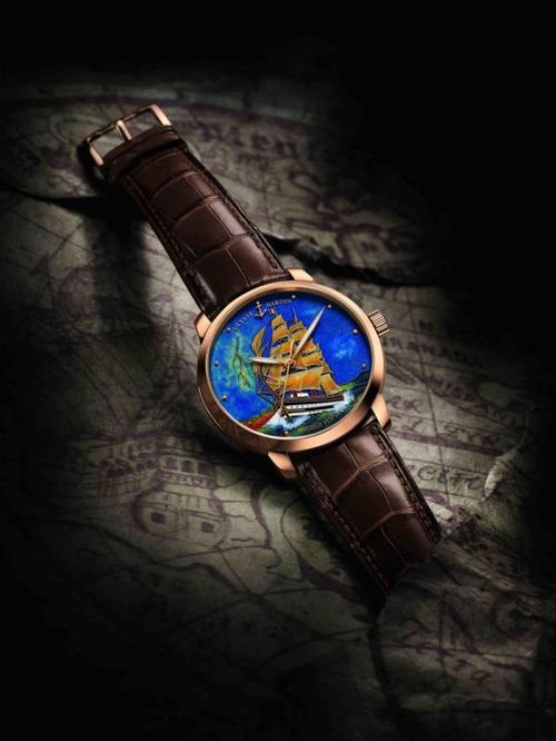 classico amerigo vespucci 鎏金珐琅腕表《亚美瑞格韦斯普奇号》,18k