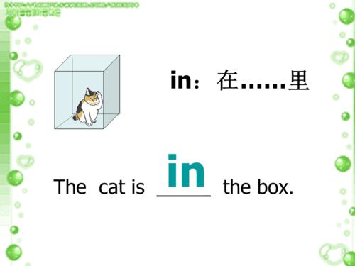 方位介词in-on-under的使用ppt课件