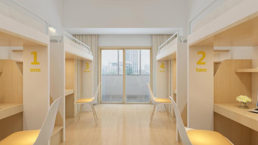 3d动画-学校学生宿舍公寓002_1920x1080_高清视频素材