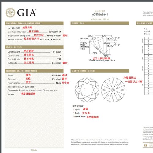 钻石gia证书90详细备注_钻石_gia_mr.