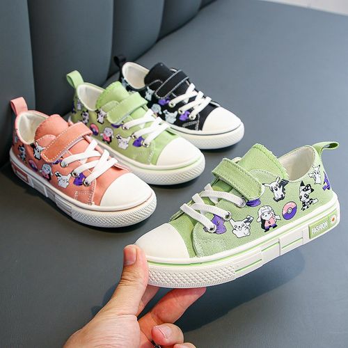 儿童帆布鞋2021春秋季新款韩版休闲低帮女童板鞋中大