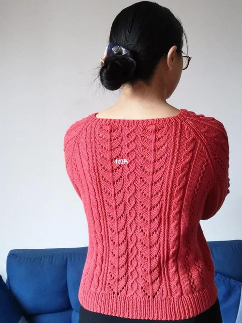 手工编织毛衣 从上往下织_编织_手工制作_毛衣_棒针编织_兴趣爱好