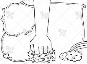 新冠病人的简笔画手抄报 名人的手抄报