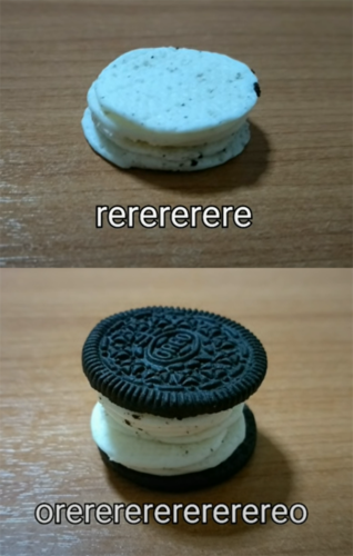 别说,这造型还真是挺像奥利奥的亲戚「利利利」,或浅色一些的「奥利利