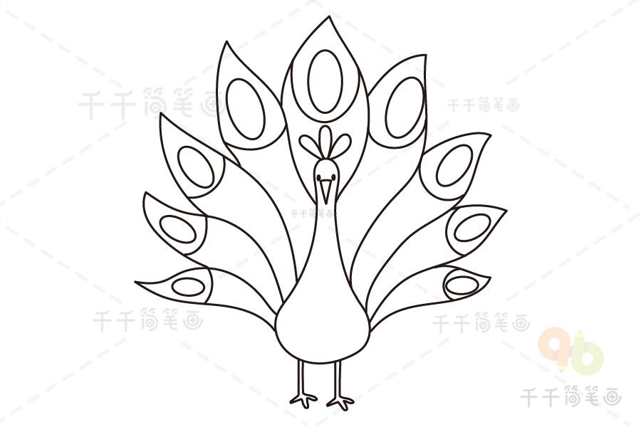 孔雀如何画