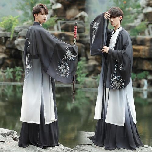 鼎毳貂汉服古装男生新款原创情侣款汉服中国古风日常演出服款式三三