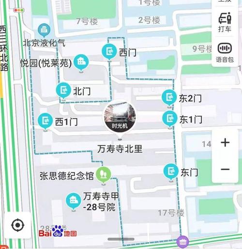 万寿寺北里小区/百度地图