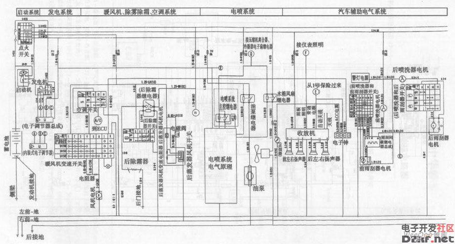 五菱之光汽车整车电气系统电路图_电路图
