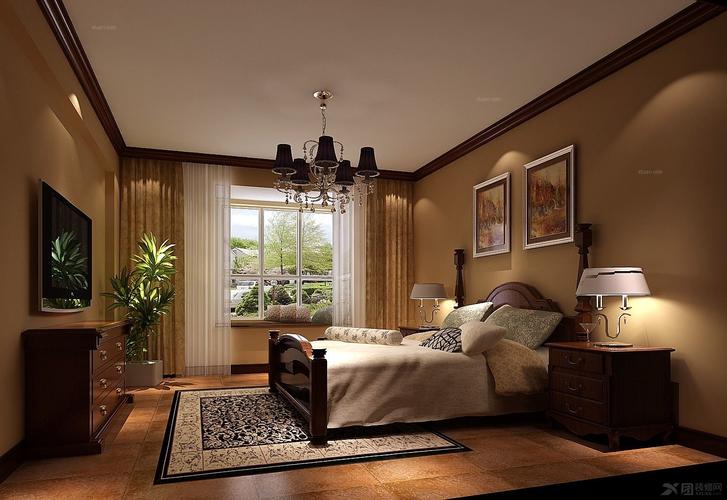 白领公寓托斯卡纳卧室_天竺溪悦府贾总装修效果图