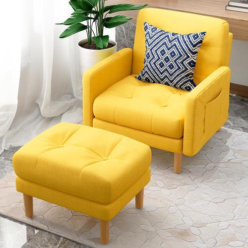 苏宁放心购懒人沙发躺椅阳台休闲椅单人沙发小户型沙发椅卧室布艺懒人