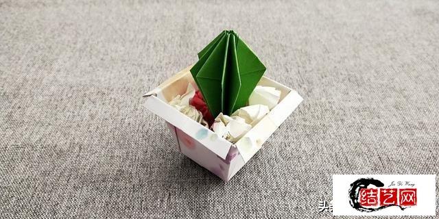 仙人球折纸步骤图解教程简单又漂亮仙人掌折方法纸
