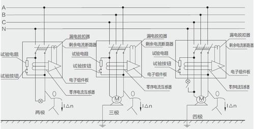 漏电断路器3p n与4p有啥不一样?